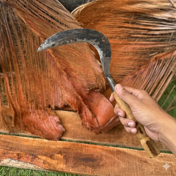 arit sawah premium baja carbon untuk panen dan pertanian — PisauNusantara