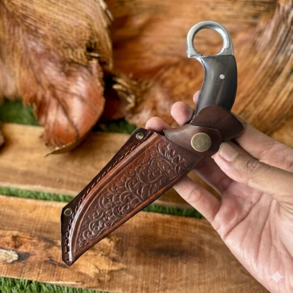 pisau seset kulit hewan buruan profesional untuk skinning dan pengolahan daging — PisauNusantara